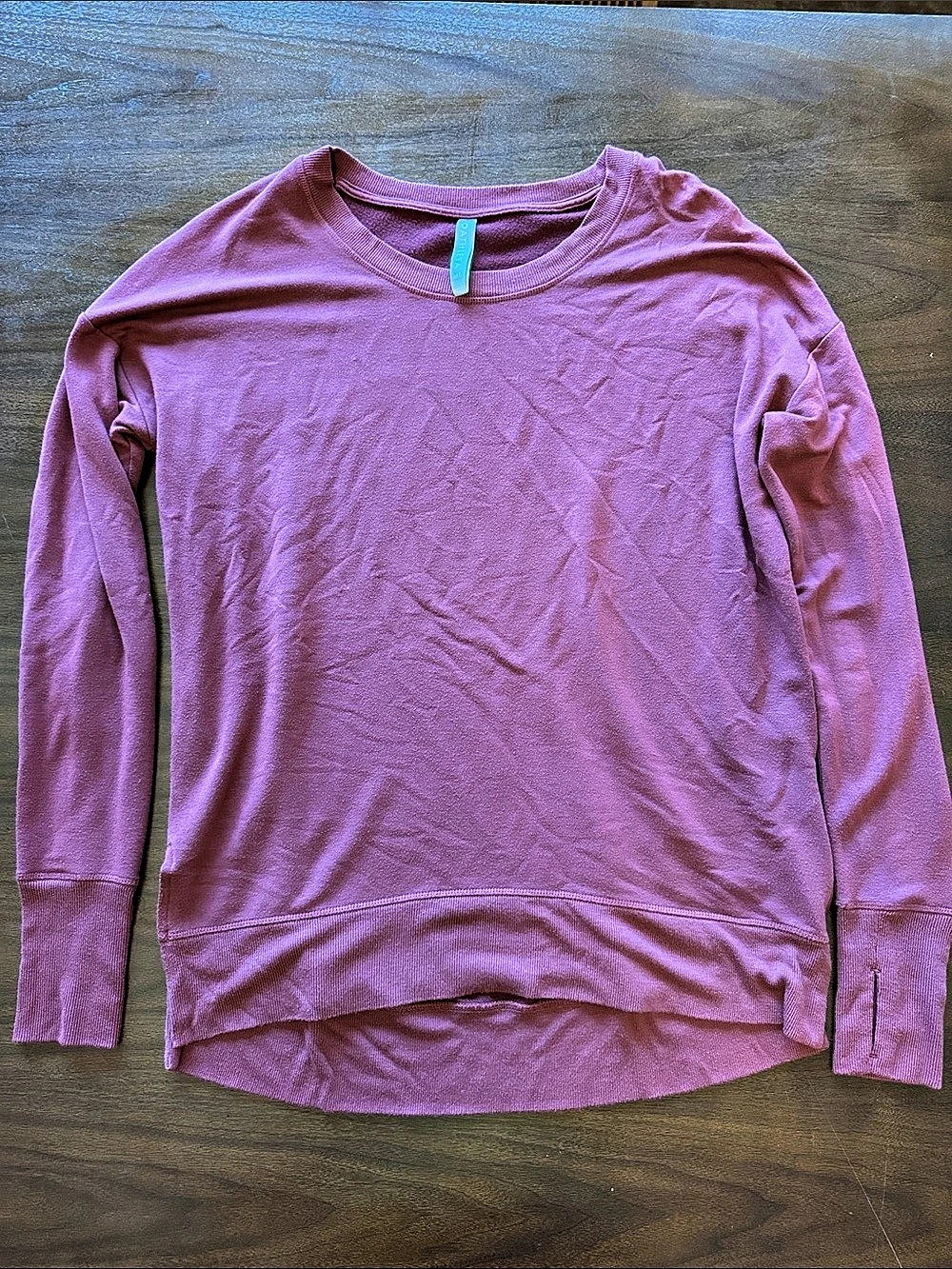 Athleta soft sweatshirt in maroon, medium tall